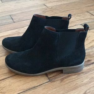 Lucky Brand Black Suede Booties